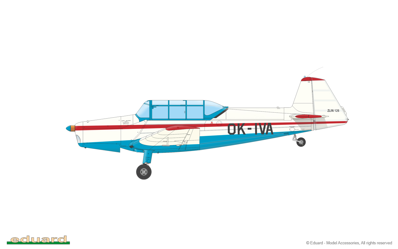 eduard-11156-7-Zlín-Z-126-Trenér-Akrobatic-Kunstflugzeug-Trainer-Schulflugzeug-Tiefdecker-Sportflzeug-limited-edtion-dual-combo