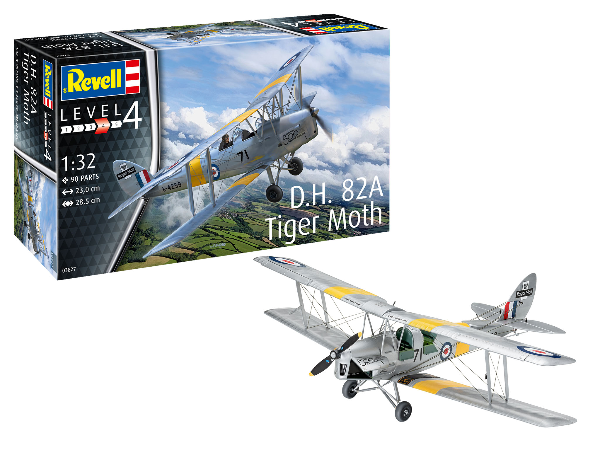 revell-03827-De-Havilland-DH-82A-Tiger-Moth-britischer-Doppeldecker-Schulflugzeug