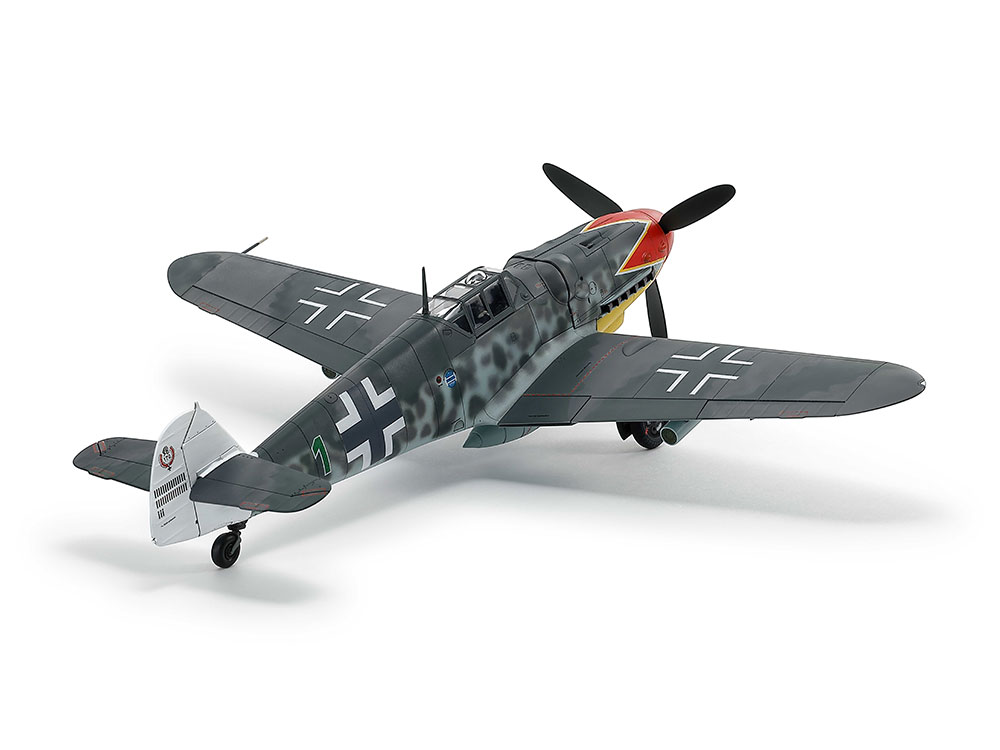 Tamiya-61128-4-Messerschmitt-Bf109-G-6-late-production-Plastikmodellbausatz-Leitwerk