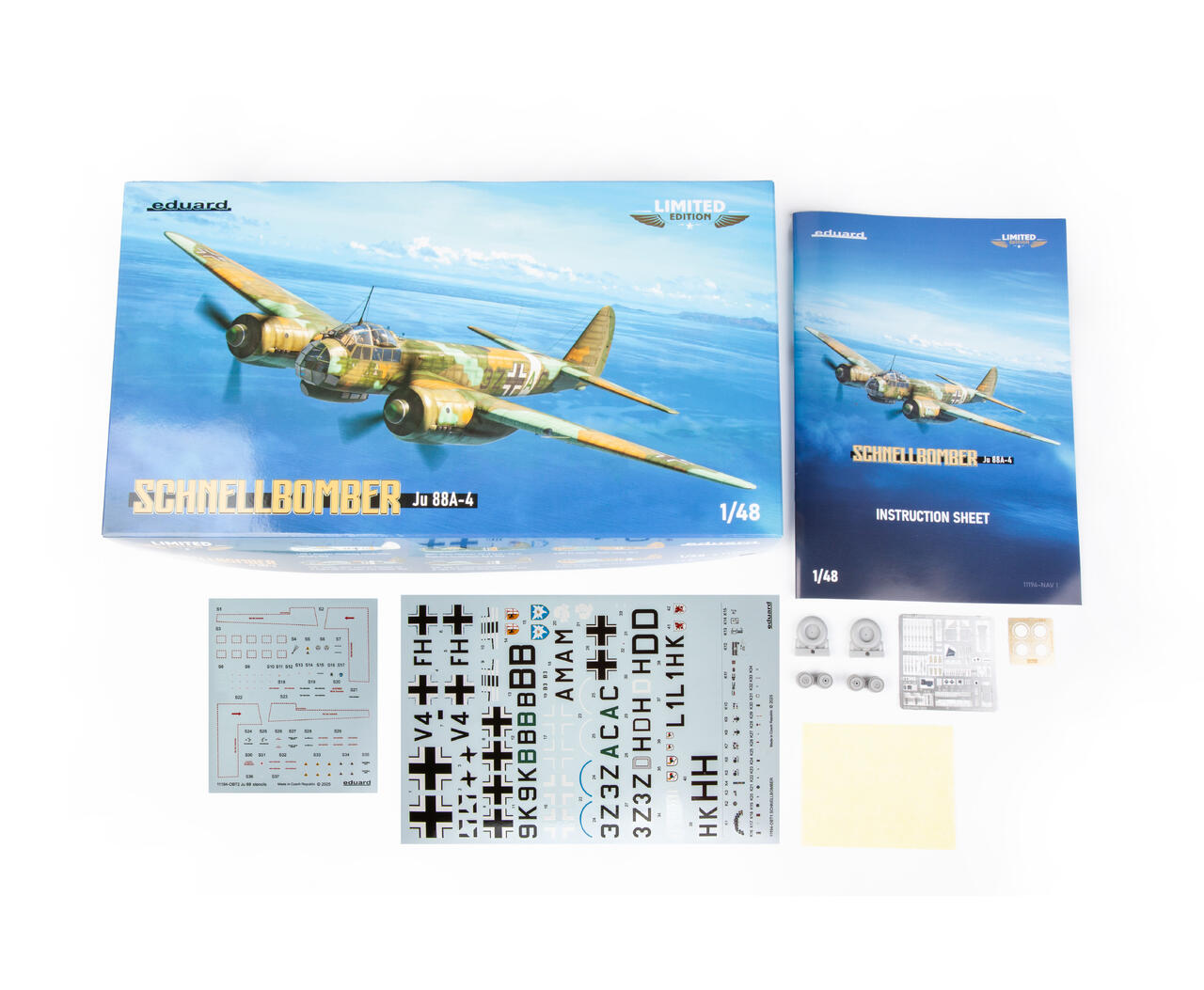 eduard-11194-2-Schnellbomber-Junkers-Ju-88-A-4-zweimotoriges-Flugzeug-Box-Decalsheet