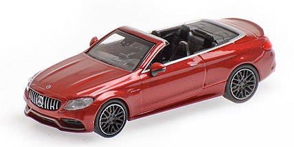 minichamps-870037032-Mercedes-AMG-C63-Cabriolet-2019-rot-metallic