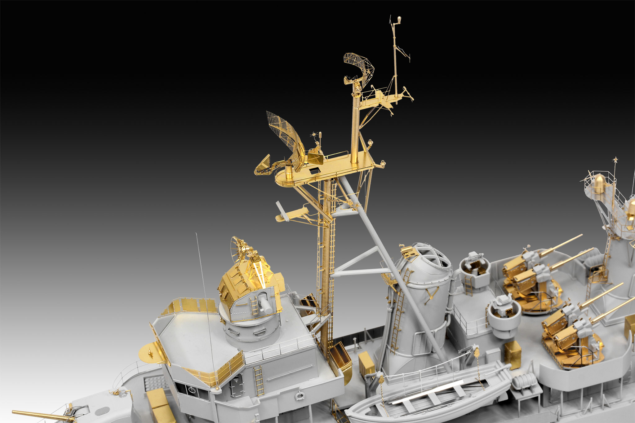 revell-05179-5-Deutscher-Zerstörer-Klasse-119-Z1-Z5-platinum-edition-Funkmast