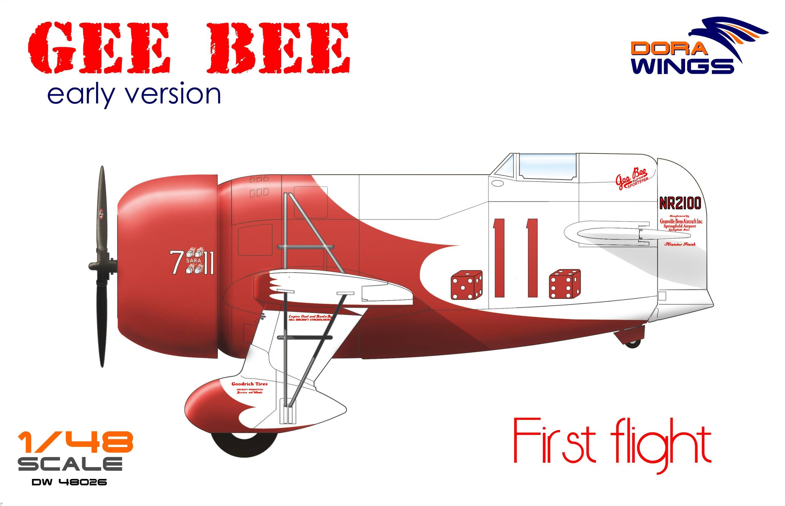 dorawings-DW48026-Gee-Bee-early-version-test-flight