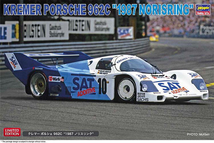 hasegawa-20479-SAT-Additive-Kremer-Porsche-962C-Norisring-Supercup-1987-200-Meilen-von-Nürnberg-Volker-Weidler-Kris-Nissen