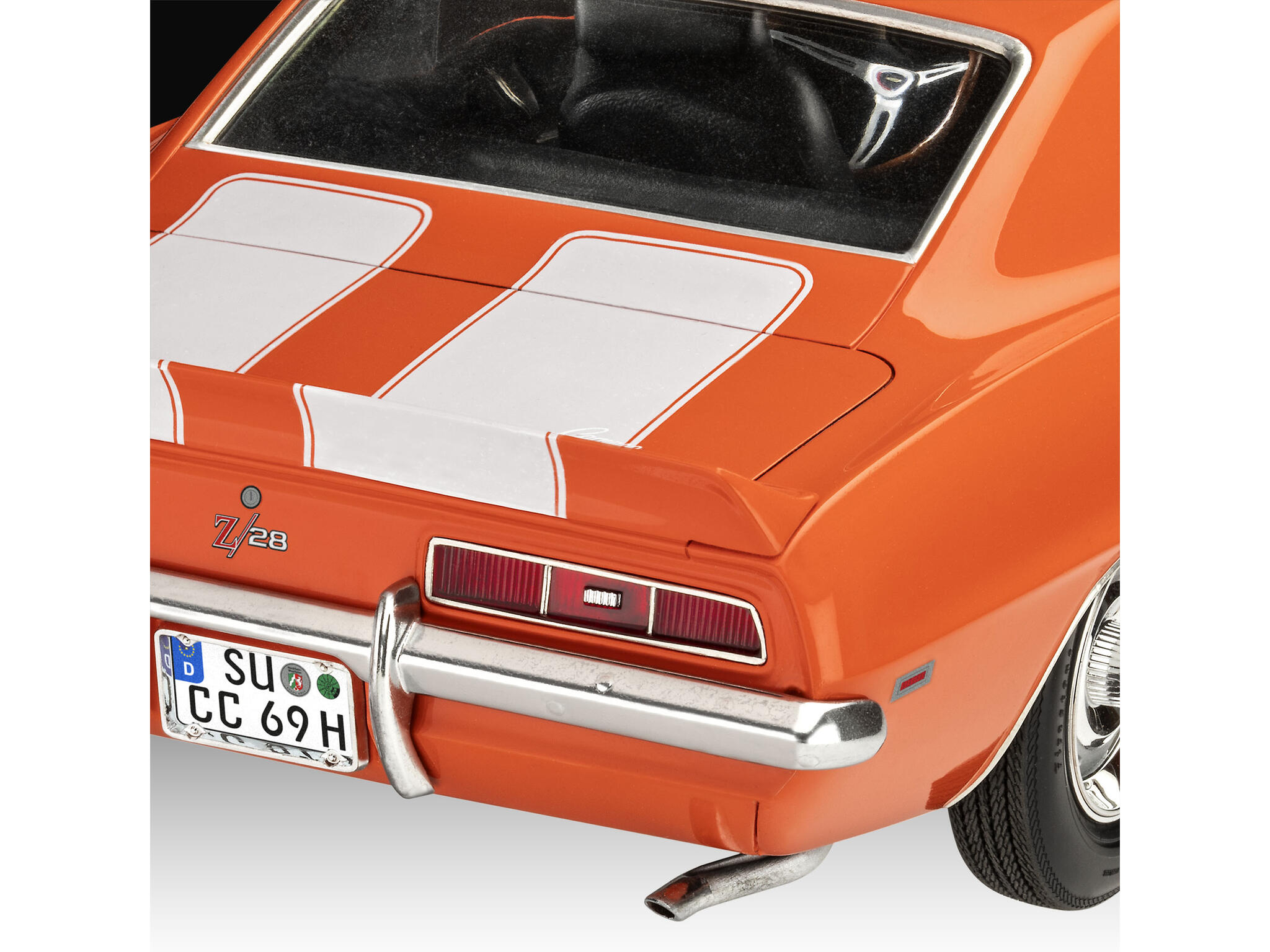 Revell-07727-6-1969-Chevrolet-Camaro-Z28-Muscle-Car-Modellbausatz-Heckspoiler