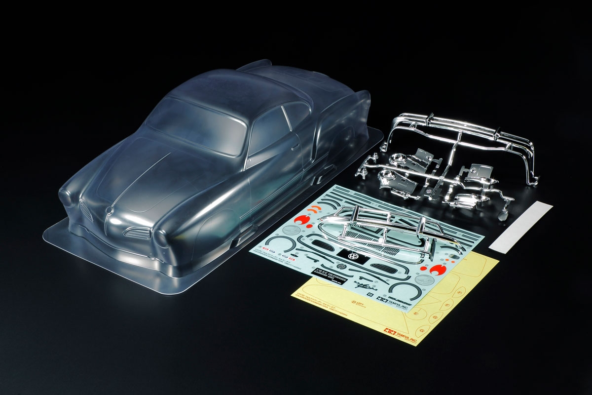 tamiya-51635-Volkswagen-VW-Karmann-Ghia-Coupé-Aircooled-flat-four-Karosseriesatz-für-ferngesteuerte-Autos