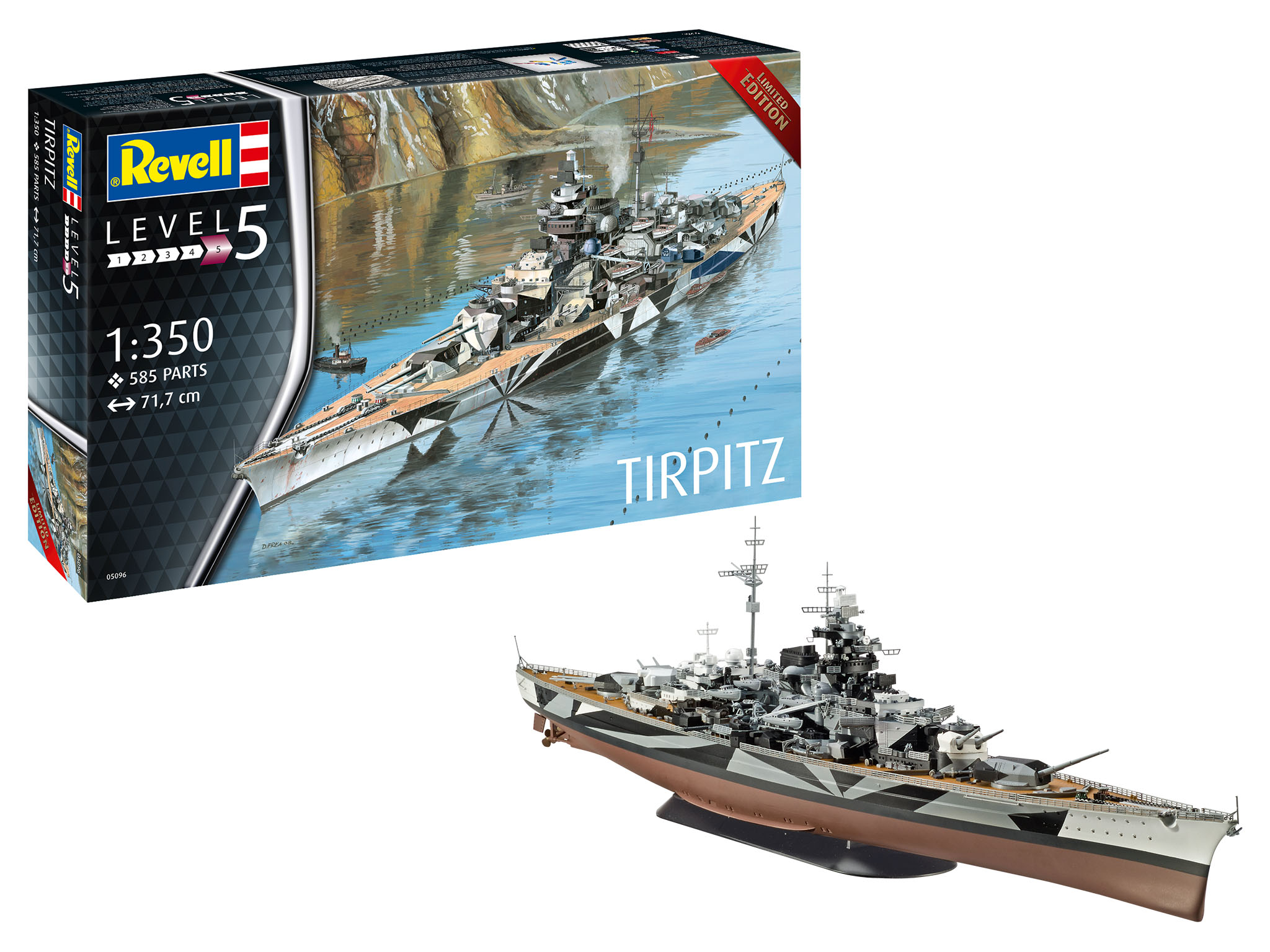 revell-05096-Tirpitz-Schlachtschiff-limited-edition-Bausatz-1-zu-350