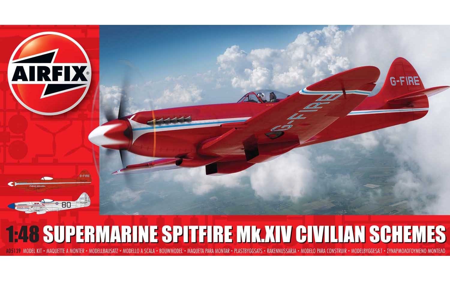 airfix-A05139-1-Supermarine-Spitfire-Mk-XIV-civilian-schemes