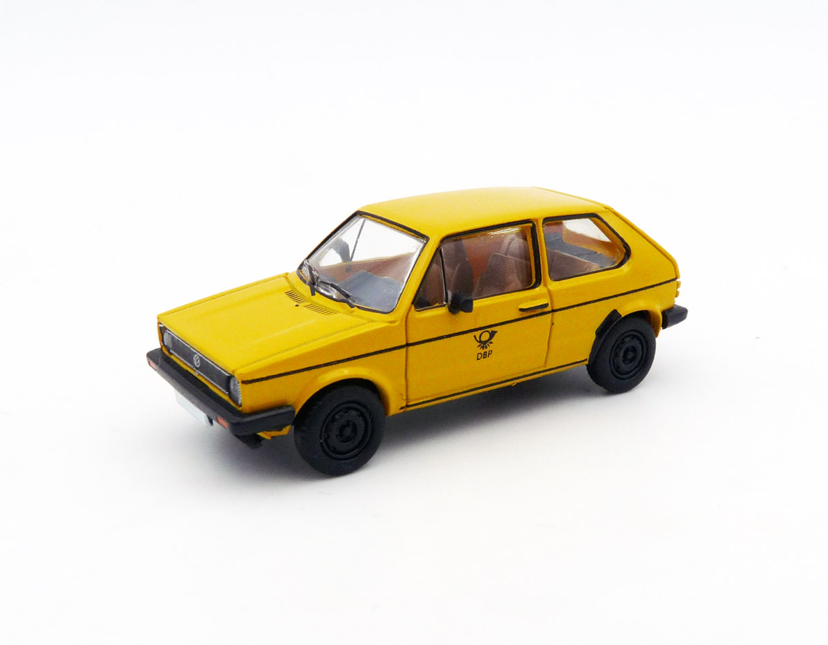 premium-classixxs-PCX871179-1-Volkswagen-VW-Golf-I-Deutsche-Bundespost-DBP-Postgolf-gelb-front