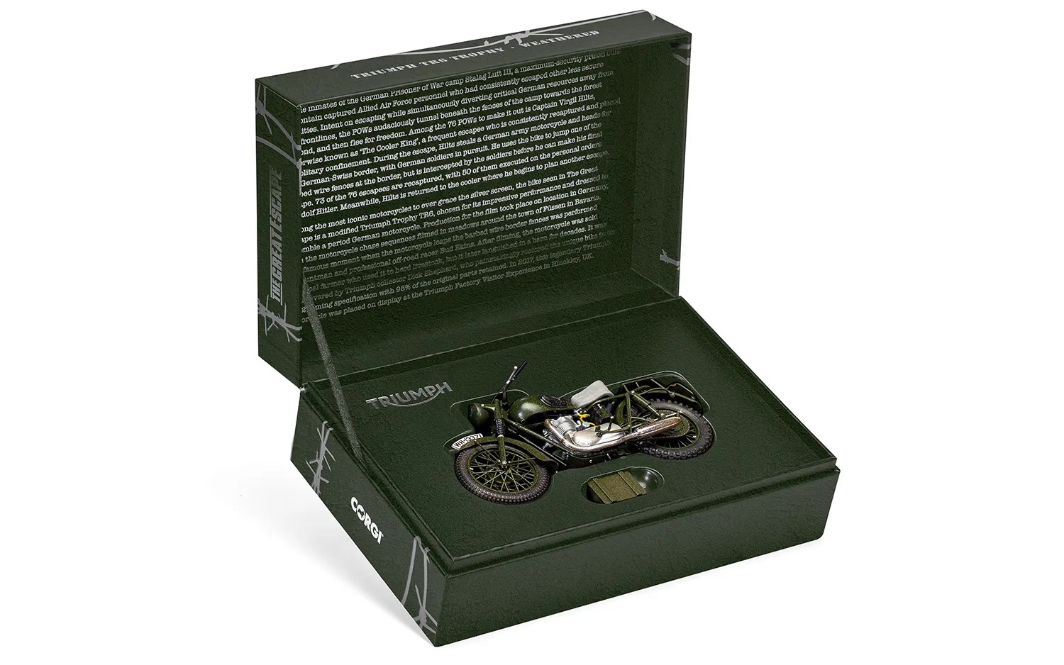 corgi-CC08501-5-Triumph-TR6-Trophy-The-Great-Escape-Geschenkschatulle corgi-CC08501-5-Triumph-TR6-Trophy-The-Great-Escape-Geschenkschatulle