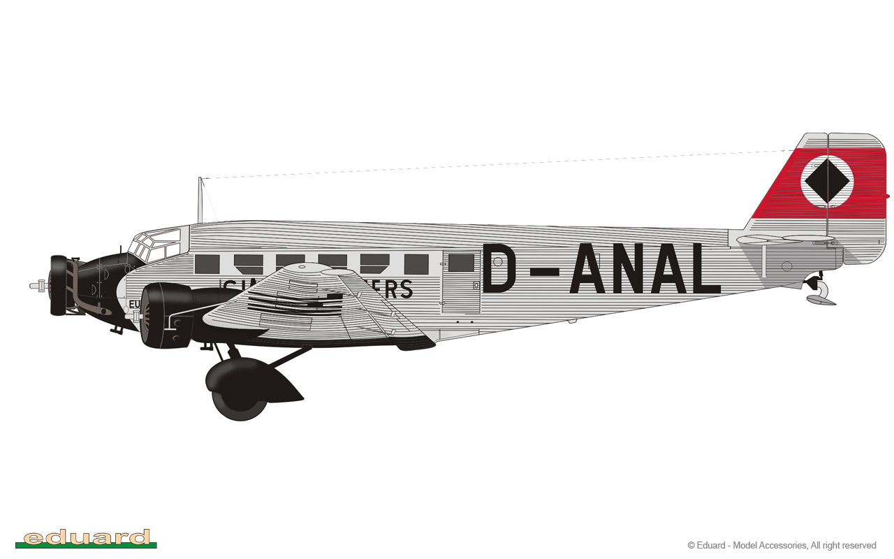 eduard-4423-5-Junkers-Ju52-Tante-Ju-Reise-Verkehrsflugzeug-Lufthansa eduard-4423-5-Junkers-Ju52-Tante-Ju-Reise-Verkehrsflugzeug-Lufthansa