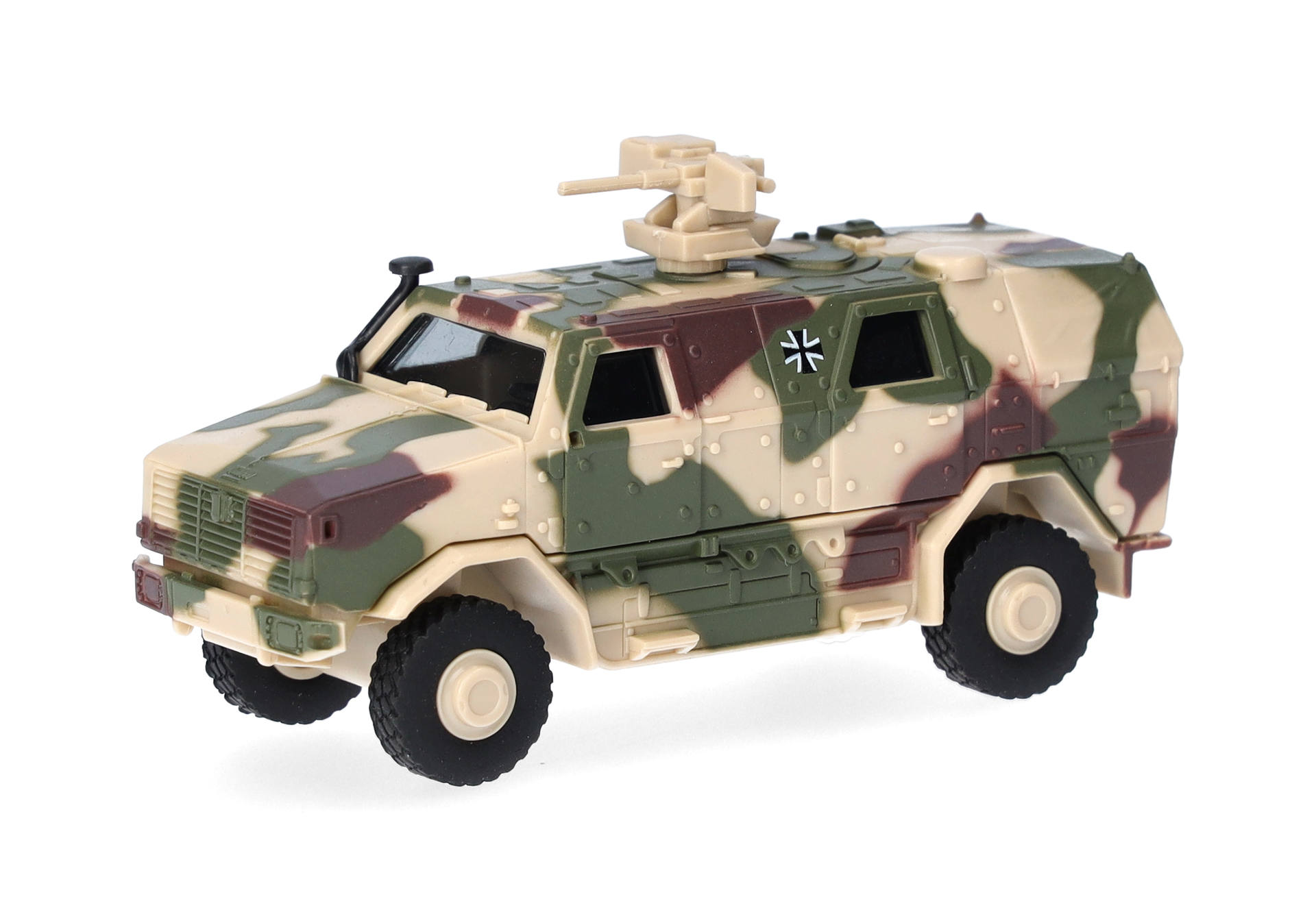 Herpa-747141-1-ATF-Dingo-FLW-200-Bundeswehr-sandbeige-Umtarnung-vorne