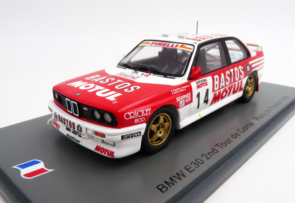 Miniature IXO BMW M3 E30 - Team Motul Bastos - Tour De Corse 1988 - 1/24