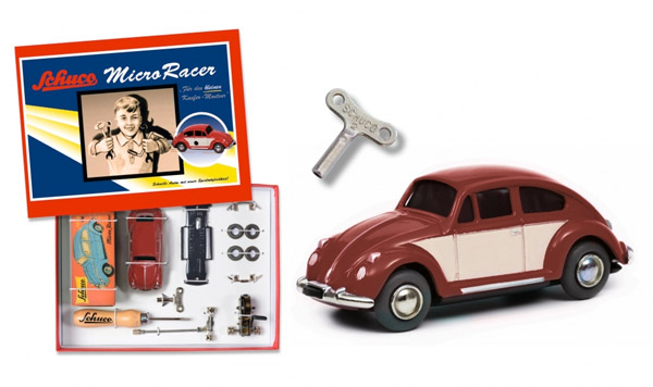 schuco-450177700-Micro-Racer-Montagekasten-VW-Käfer-weinrot-Geschenkidee-für-VW-Fan-luftgekühlt