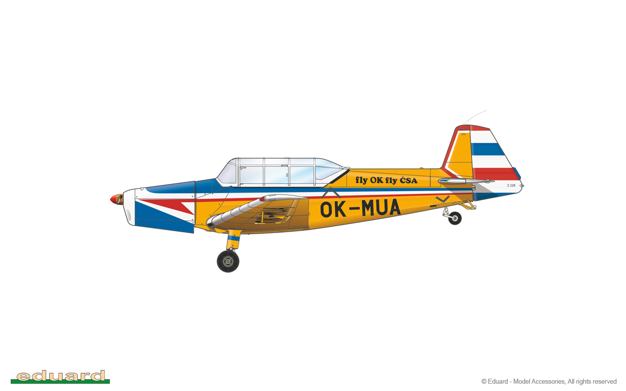 eduard-11152-8-Zlín-Z-226M-Trenér-Akrobatic-Kunstflugzeug-Trainer-Schulflugzeug-Tiefdecker-Sportflzeug-limited-edtion-dual-combo