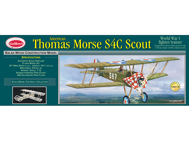 guillows-201-1-American-Thomas-Morse-S4C-Scout-WWI-fighter-trainer