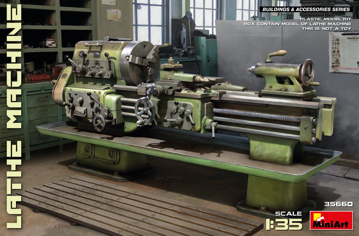 miniart-35660-Drehbank-Modell-Miniatur-Lathe-Machine miniart-35660-Drehbank-Modell-Miniatur-Lathe-Machine
