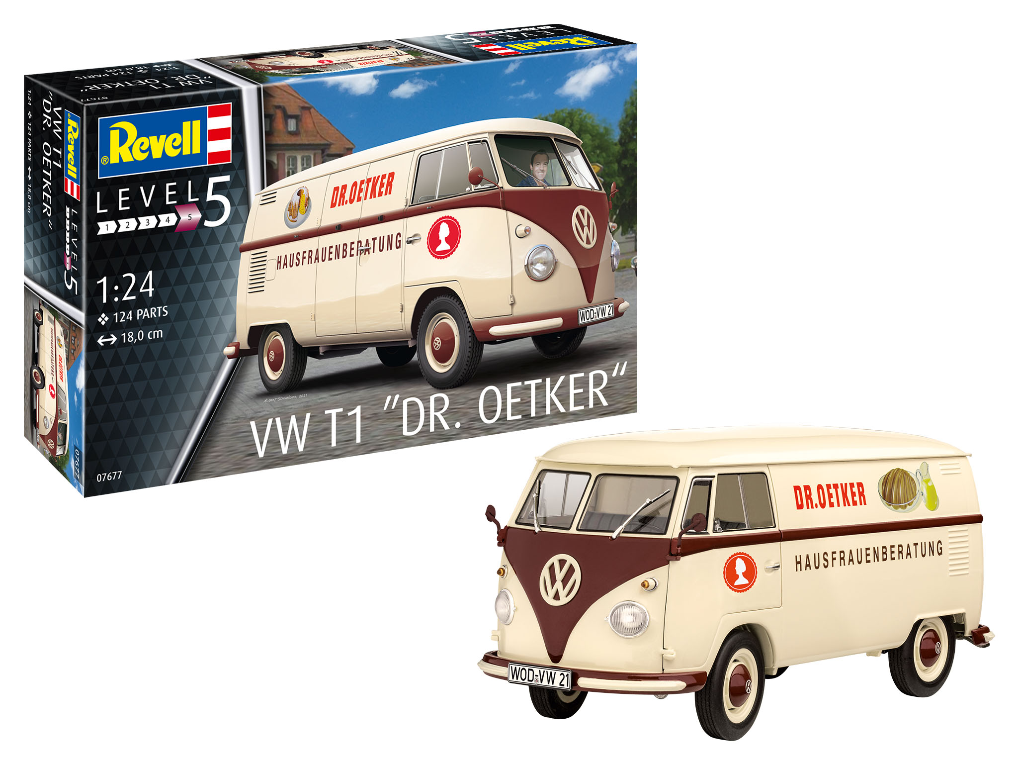 revell-07677-Volkswagen-T1-Lieferwagen-Dr-Oetker-Hausfrauenberatung-Lebensmittelhersteller