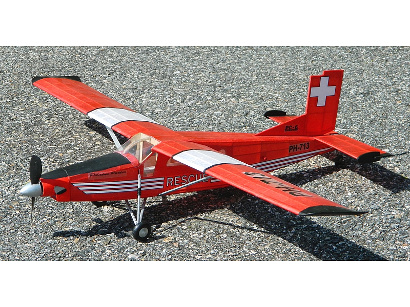 guillows-304LC-2-Pilatus-PC-6-Porter-Holzbausatz-Fallschirmspringer-Flugzeug