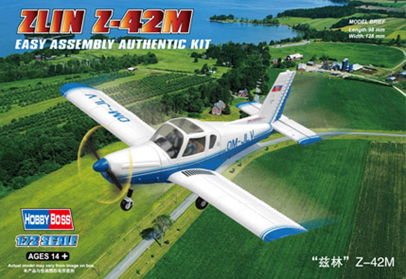 hobbyboss-80231-1-Zlin-Z-42M-Sportflugzeug-Tiefdecker-Aeroclub-Schleppmaschine
