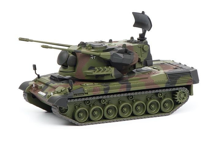 Schuco-452683107-Bundeswehr-Flakpanzer-Gepard-macht-kein-Dauerfeuer-Gerät-Flecktarn