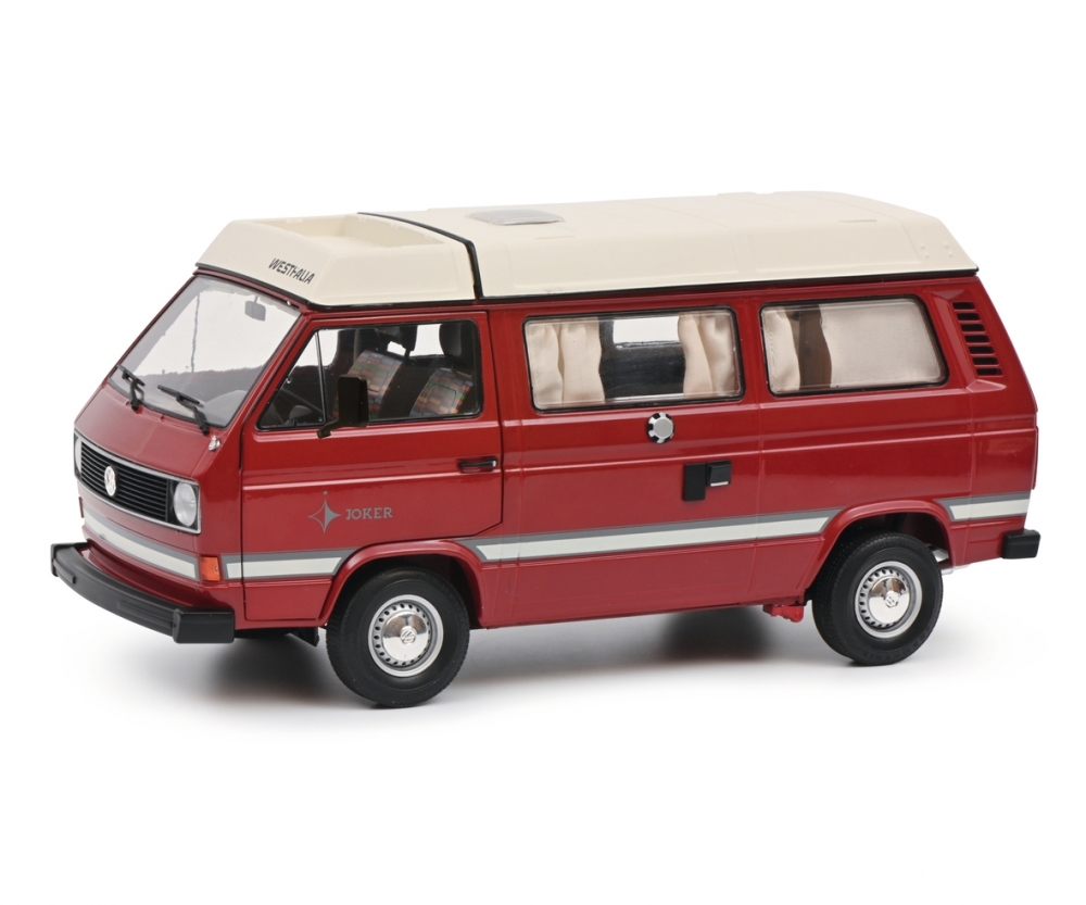 schuco-450038900-VW-T3a-Westfalia-Joker-Hubdach-rot-weiß