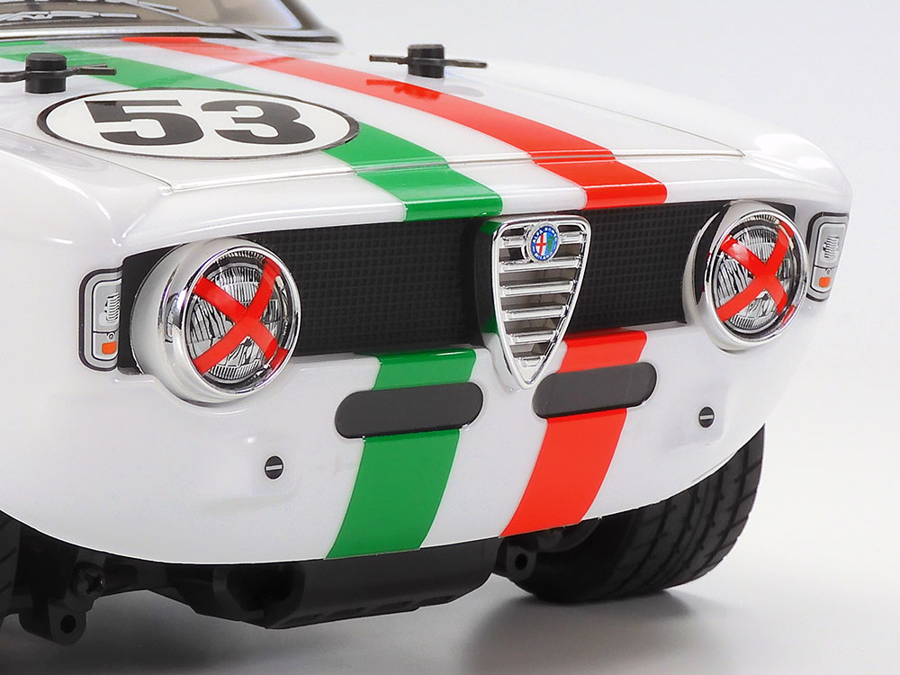 tamiya-58732-8-Alfa-Romeo-Giulia-GTA-Club-Racer-MB-01-Chassis-Kühlergrill tamiya-58732-8-Alfa-Romeo-Giulia-GTA-Club-Racer-MB-01-Chassis-Kühlergrill