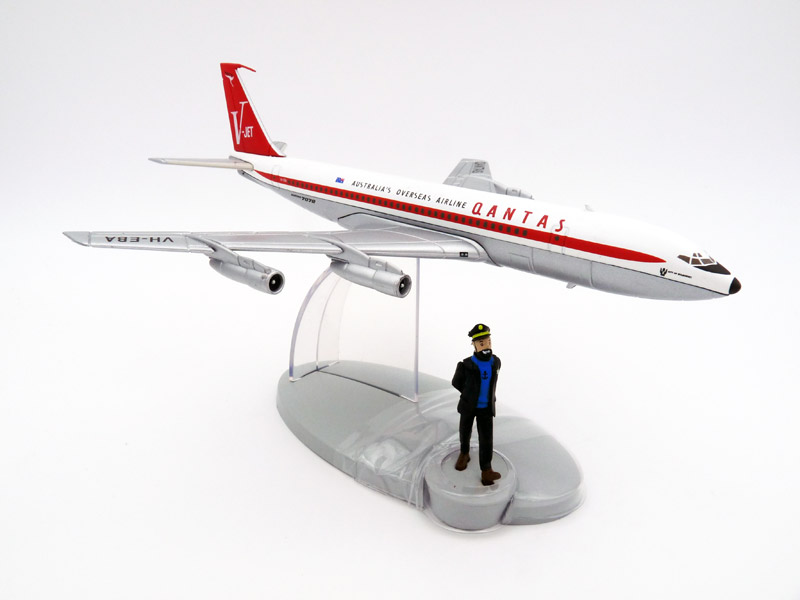 tintin-moulinsart-Boeing-707-Quantas-Airlines-Kapitän-Haddock-Tim-und-Struppi