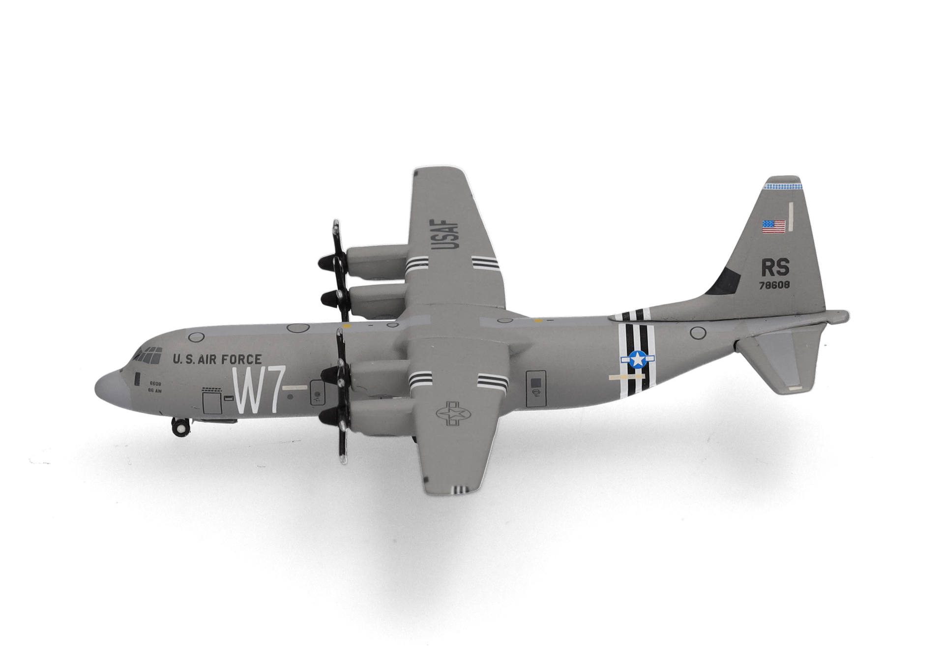 herpa-537452-2-US-Air-Force-Lockheed-Martin-C130J-30-Super-Hercules-37th-Airlift-Squadron-Ramstein-Airbase-Reg-07-8608