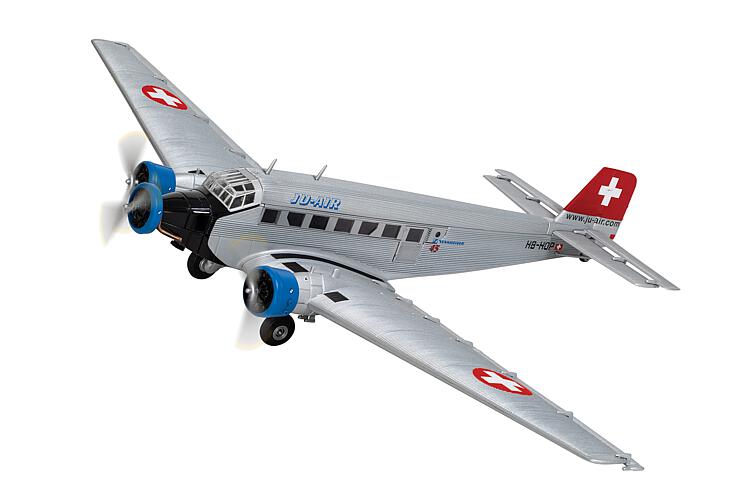 arwico-85001558-Junkers-Ju-52-3M-Ju-Air-Schweiz-HB-HOP-BMW-132-Sternmotoren-luftgekühlt-Metallmodell arwico-85001558-Junkers-Ju-52-3M-Ju-Air-Schweiz-HB-HOP-BMW-132-Sternmotoren-luftgekühlt-Metallmodell