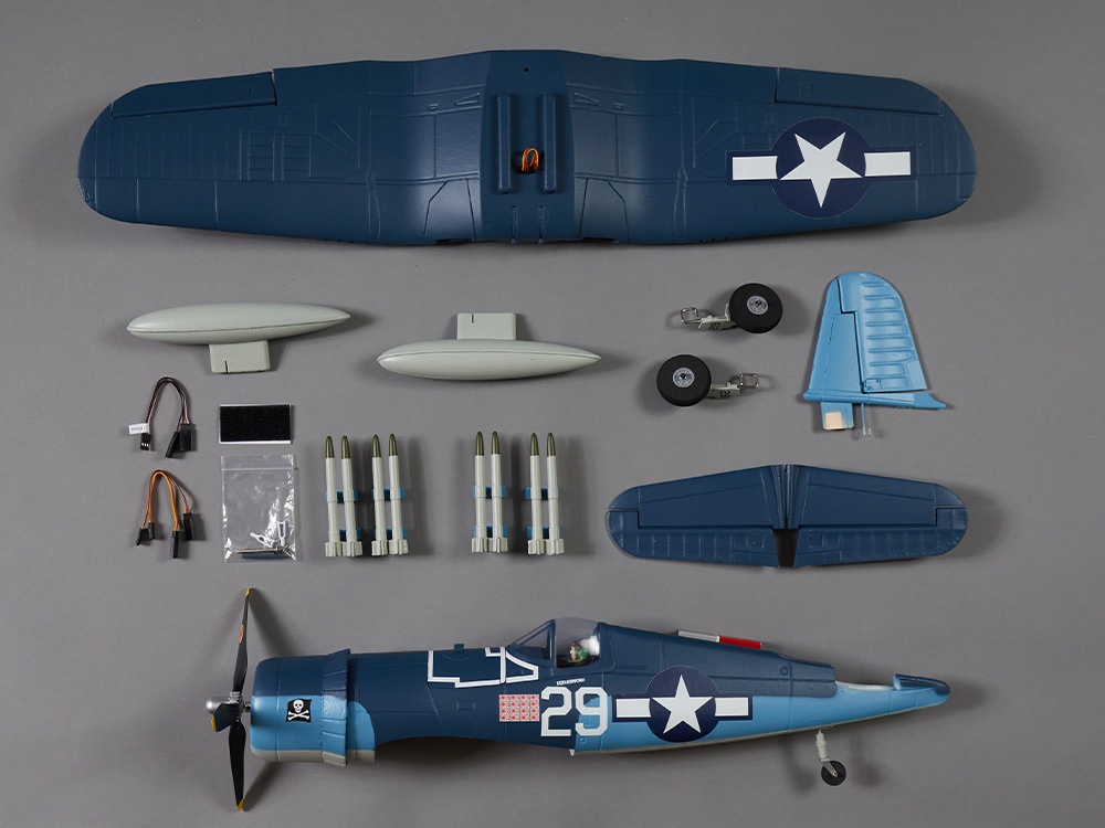 derbee-aircrafts-DB001PB-2-F4U-Corsair-750mm-Teile-overview