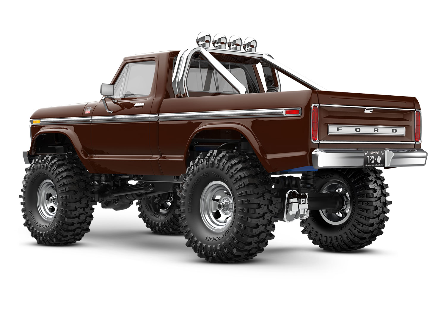 Traxxas-97044-1-BRWN-2-High-Trail-Edition-TRX4M-Ford-F150-Ranger-braun-hinten
