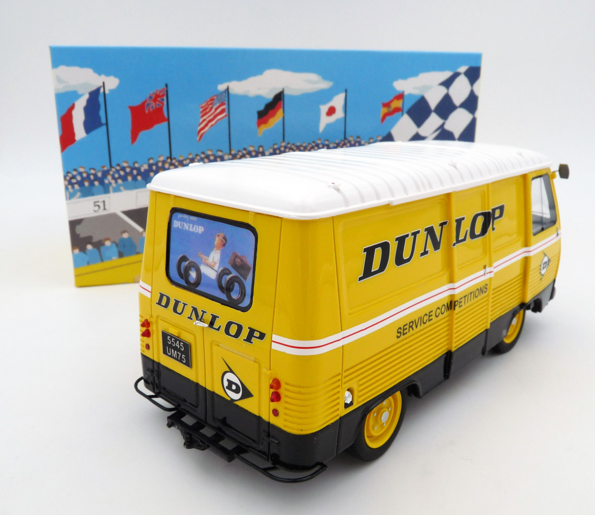 lemansminiatures-132092M-2-Peugeot-J7-Fourgon-Van-Rennreifendienst-1969