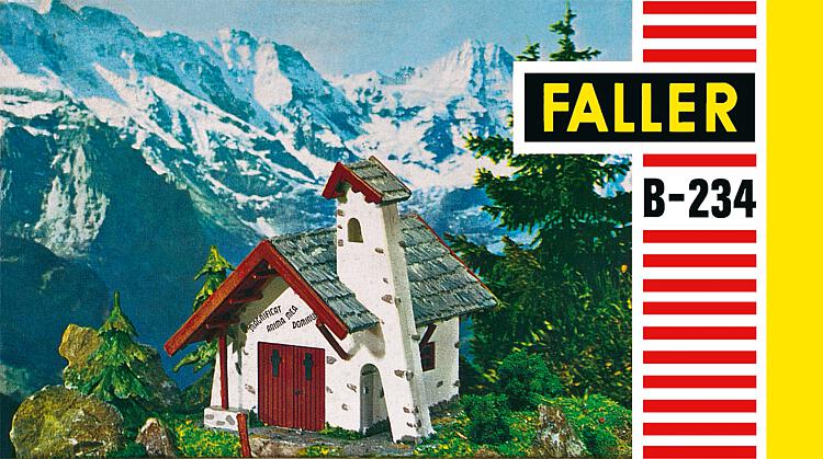 faller-109234-1-Jubiläumsmodell-Kapelle-in-den-Dolomiten-auf-dem-Falzarego-Paß-75-Jahre-Faller