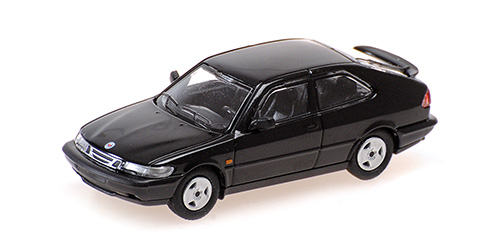Minichamps-870170121-Saab-900-Coupé-1995-schwarz-Youngtimer