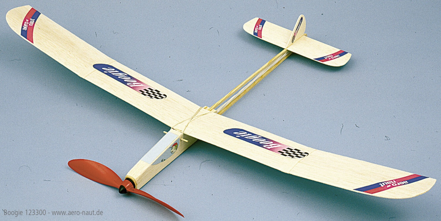aero-naut-123300-Boogie-Gummimotorflieger-Kastenrumpf-Holzbausatz-Jedelsky-Bauweise