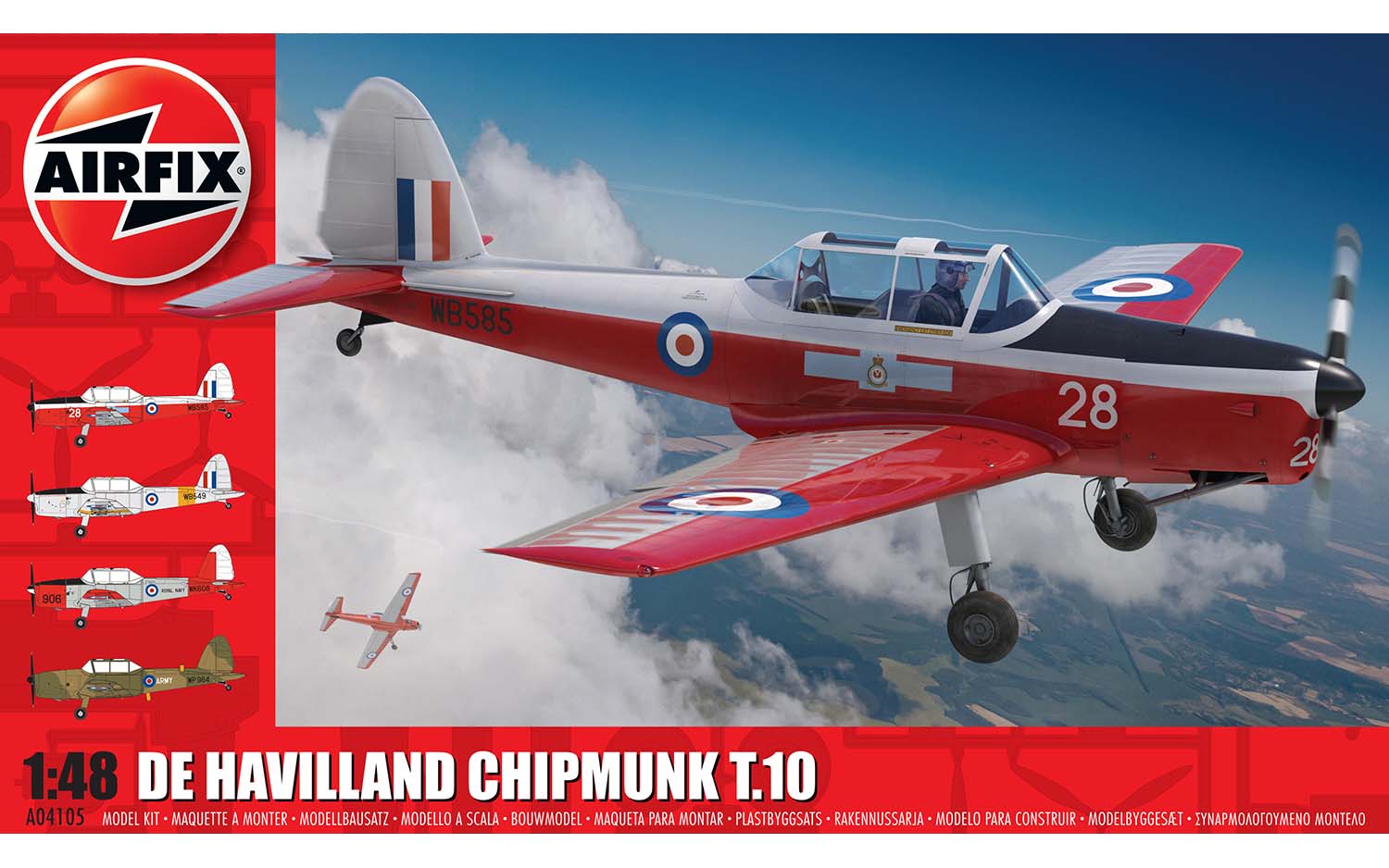 airfix-A04105-1-De-Havilland-Chipmunk-T-10-Trainer-Royal-Air-Force-historic-vintage-british-plane