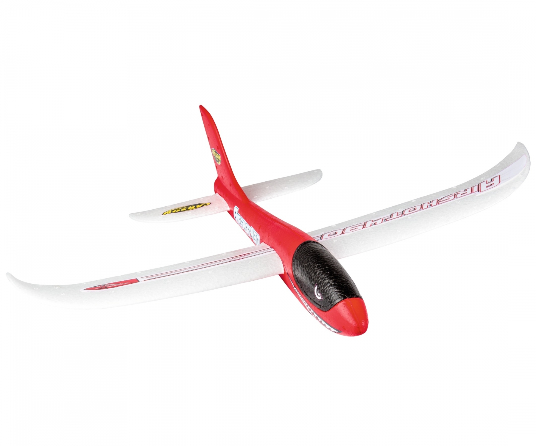 carson-500504013-2-Airshot-490-Wurfgleiter-Segelflugzeug-für-kleine-Kinderhände-rot-robust-haltbar