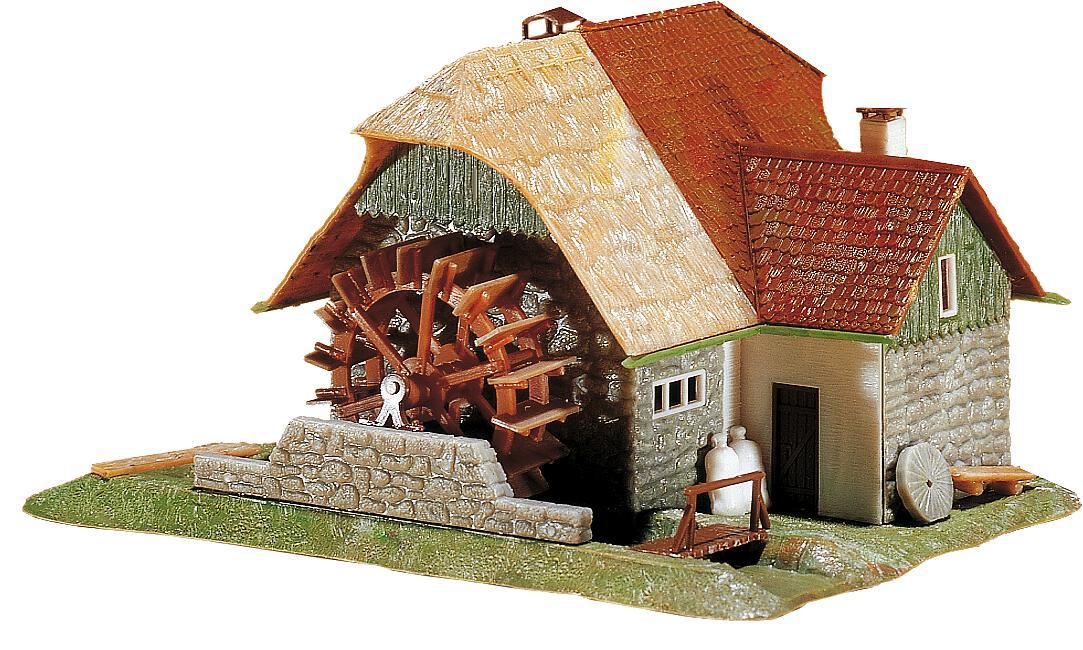 faller-131210-3-Schwarzwaldmühle-Gasthaus-Einkehr-Wandertreff-Mühlrad