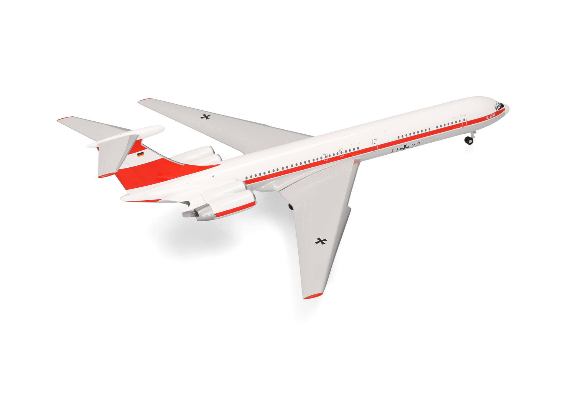herpa-573412-3-Luftwaffe-Flugbereitschaft-Ilyushin-IL-62M-Registration-11+22-DDR-SEP
