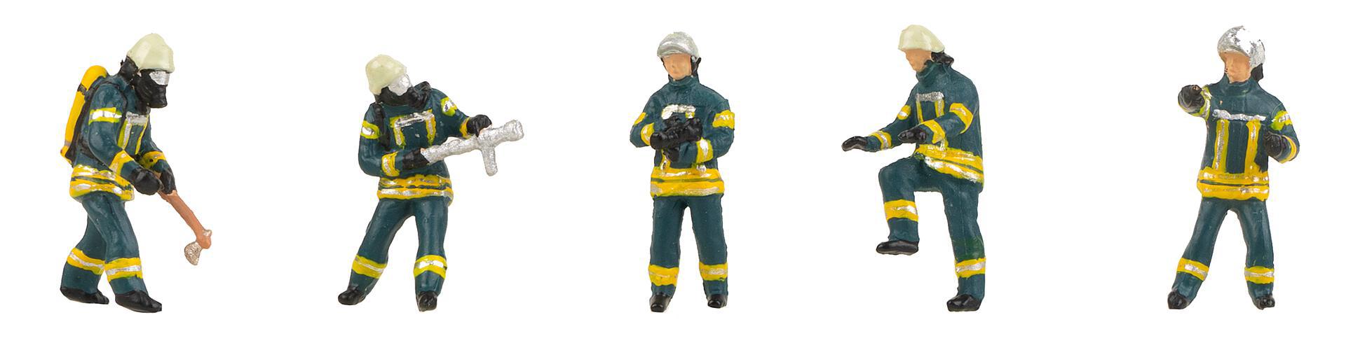 faller-151638-Feuerwehrkräfte-Epoche-VI-Set-II-Feuerwehrmänner-Feuerwehrfrauen