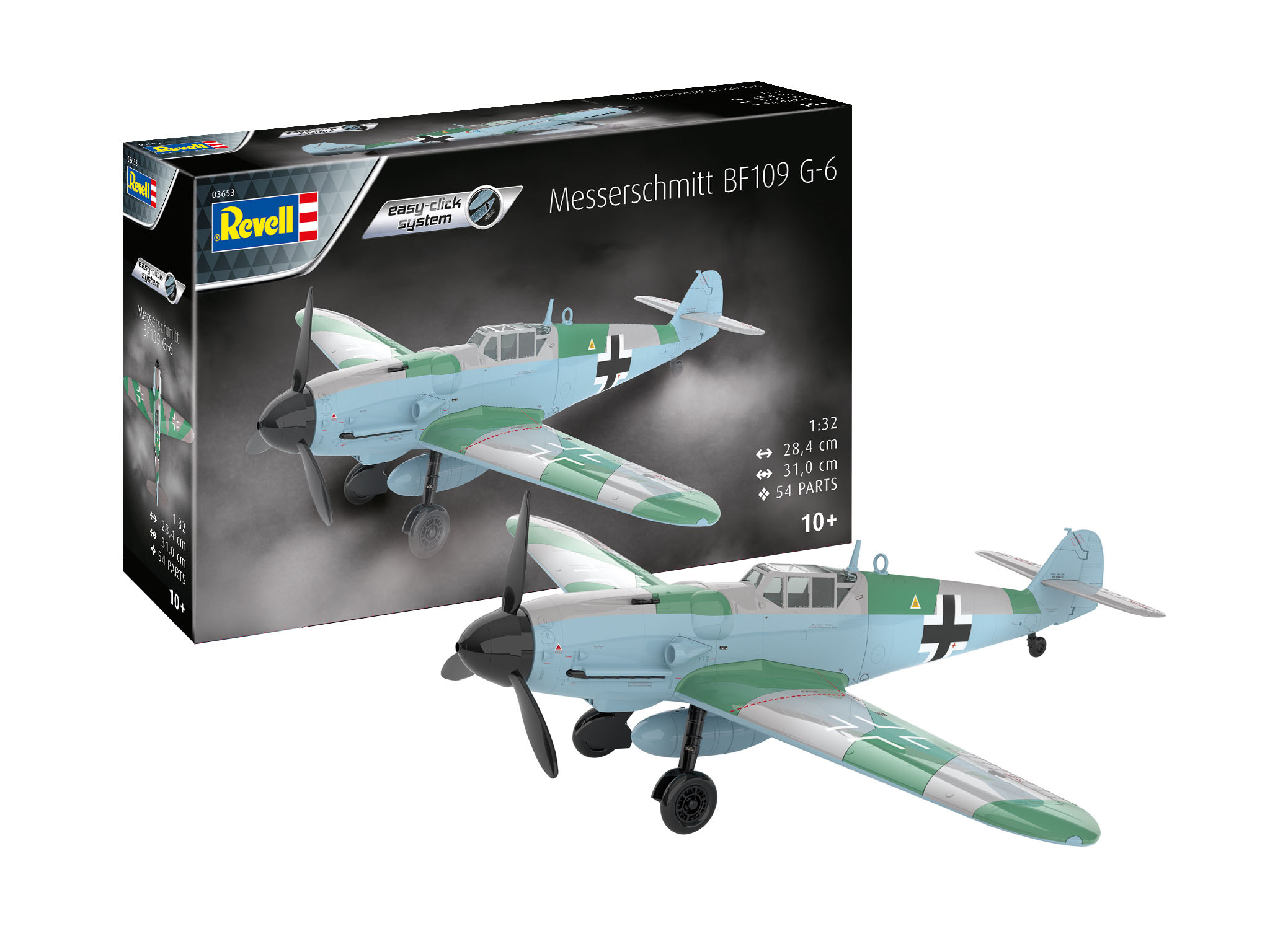 revell-03653-Messerschmitt-Bf-109-G-6-easy-click-Steckbausatz-zu-Stecken-ohne-Kleben-ohne-Malen