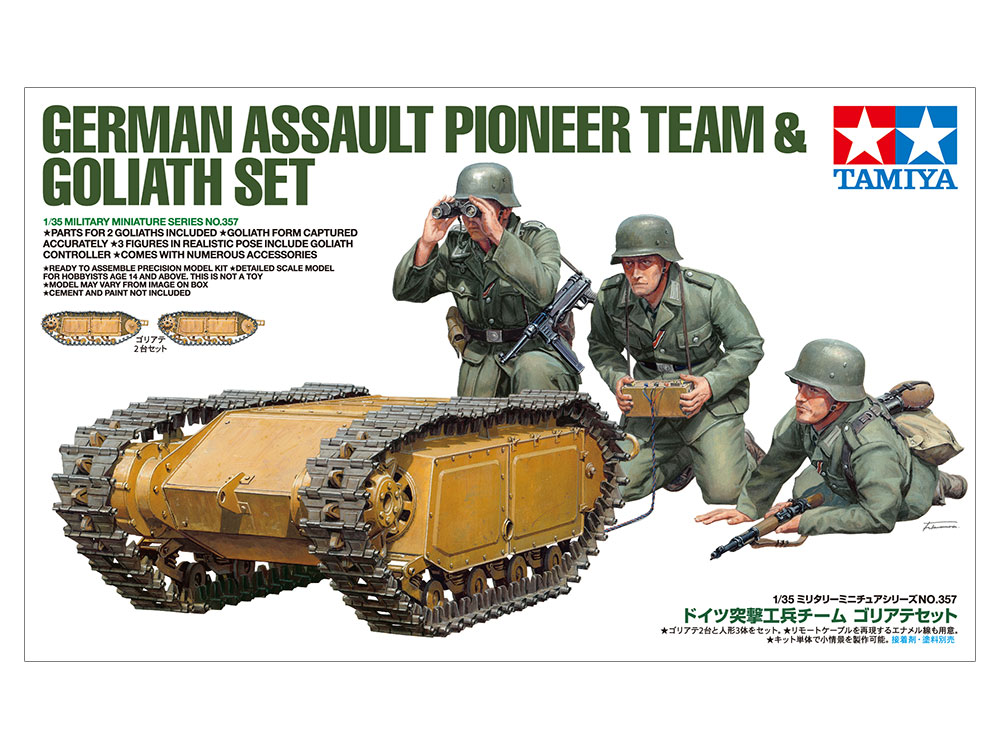 tamiya-35357-2-Goliath-mit-Pionieren