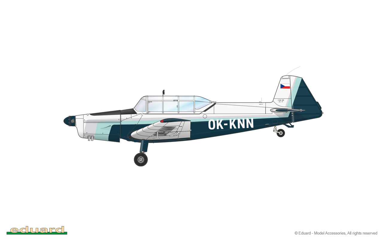 eduard-82182-5-Zlín-Z-226MS-Trenér-Tschechisches-Akrobatic-Kunstflugzeug-Trainer-Schulflugzeug-Tiefdecker-Sportflzeug