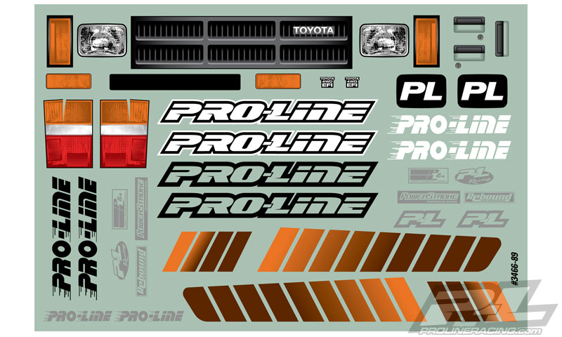 pro-line-racing-3466-00-4-Toyota-HiLux-SR5-Cab-Bad-1985-Pickup-Truck-Karosseriesatz-für-Scale-Crawler-313-mm-Radstand