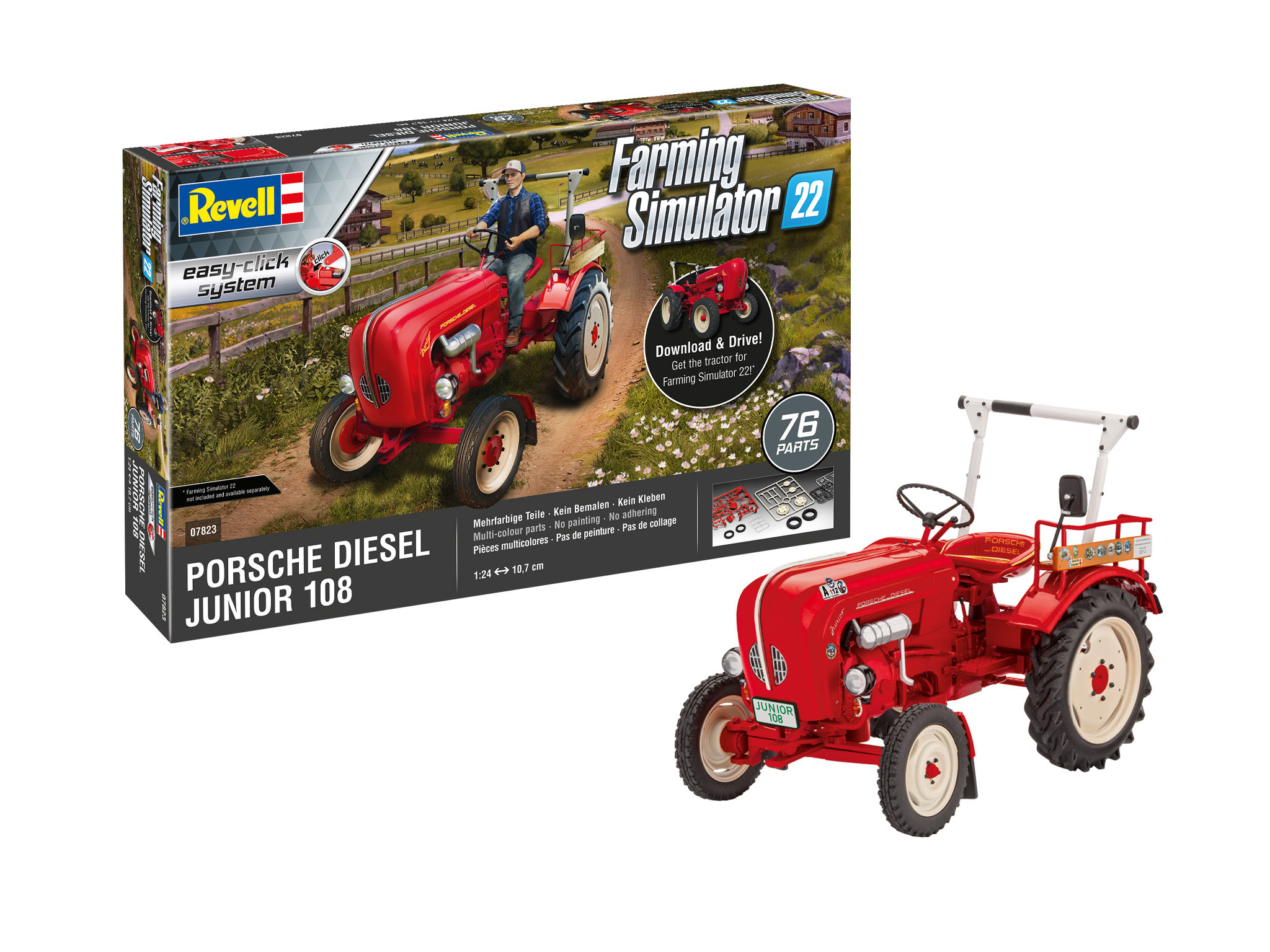revell-07823-Porsche-Diesel-Junior-108-Farming-Simulator-Edition-Steckbausatz revell-07823-Porsche-Diesel-Junior-108-Farming-Simulator-Edition-Steckbausatz