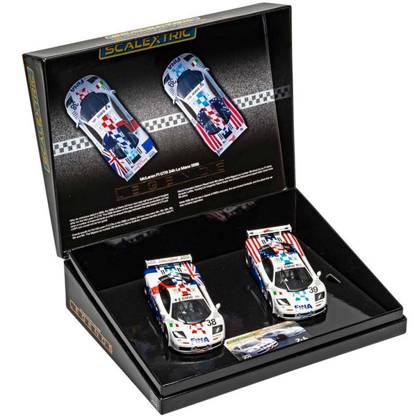 scalextric-C4012A-2-Fina-BMW-McLaren-F1-GTR-FIA-GT-24h-Le-Mans-1996-Doppelset