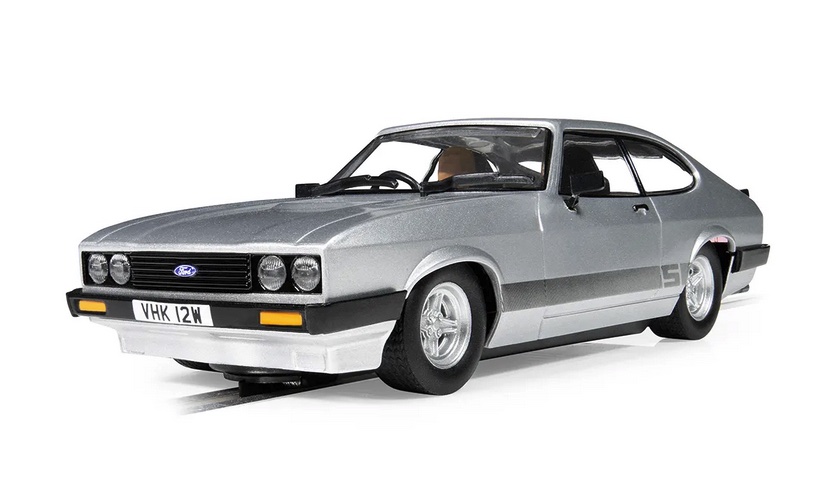 Scalextric-C4642-5-The-Professionals-Ford-Capri-Mk-III-twin-pack-Doppelset-silber-vorne