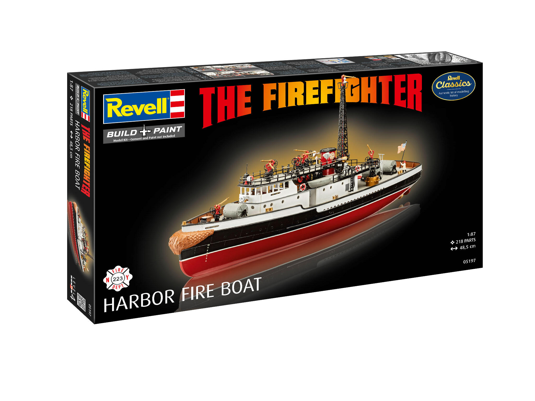 Revell-05197-1-The-Firefighter-harbor-fire-boat-Hafenlöschboot-Feuerwehr-New-York-Modellbausatz