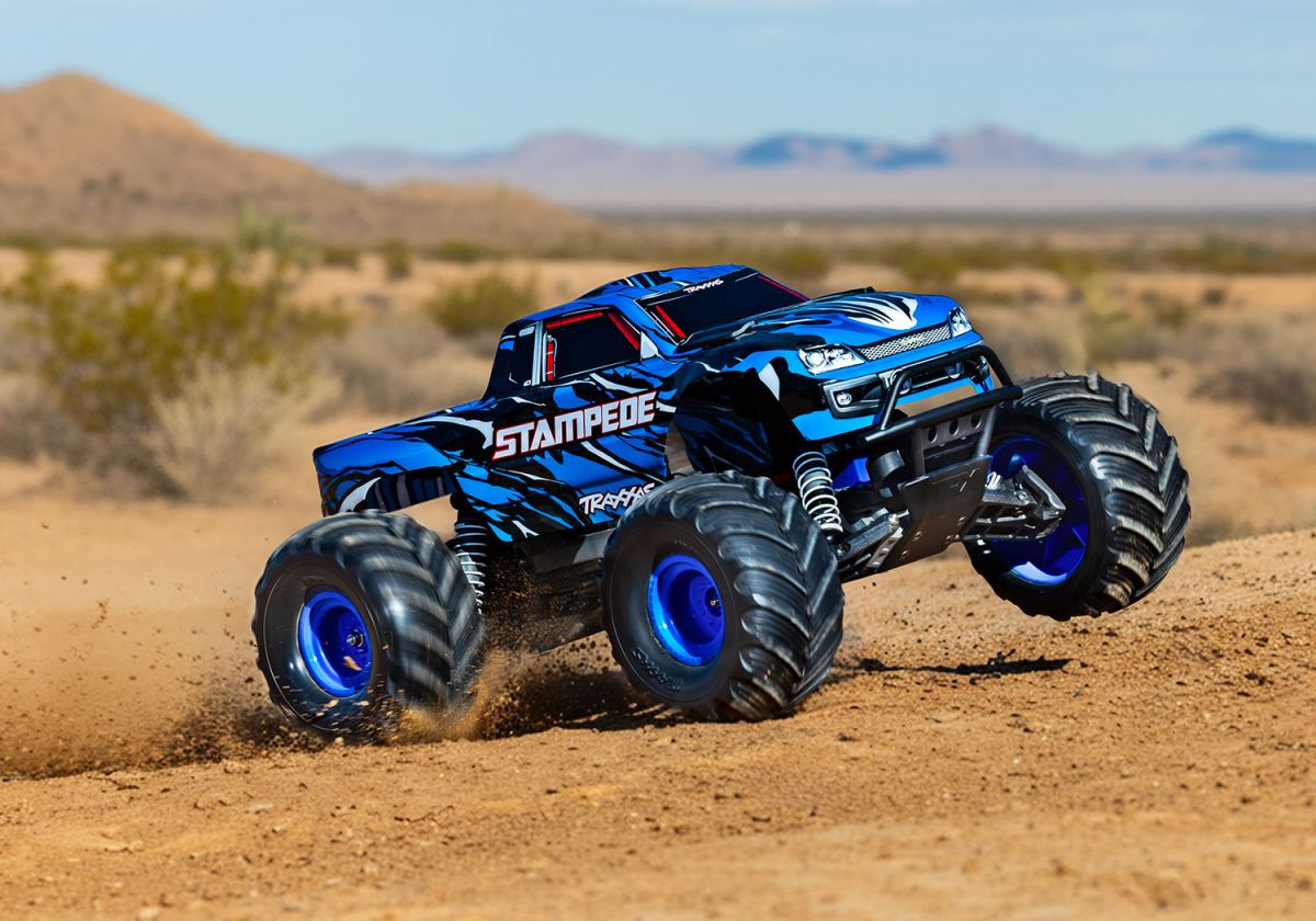 Traxxas-36254-8-BLUEX-2-Stampede-Monster-Truck-blau-off-road
